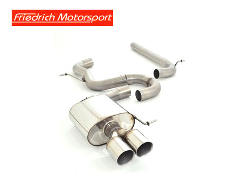 FRIEDRICH Sportauspuff / Anlage 76mm Edelstahl ab Kat. für: SEAT Leon ST XP - 5F,4Drive  / 2.0TDI - 110,135 kW | Endrohr-Typen: alle