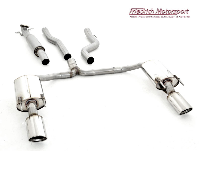 FRIEDRICH Sportauspuff / Duplex-Anlage 76mm Edelstahl ab Kat. für: OPEL Astra K SportsTourer  /  1.6T - 147 kW |  Endrohr-Typen: alle