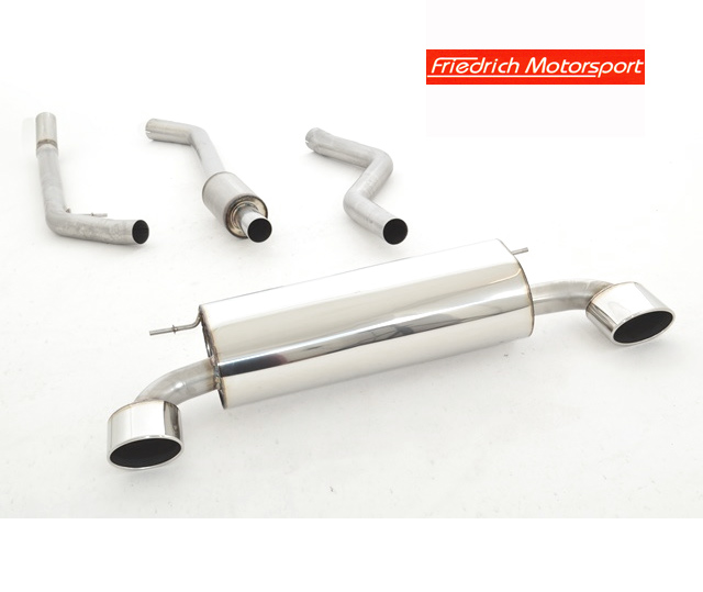 FRIEDRICH Sport-Auspuff / Duplex-Anlage 63,5mm Edelstahl für: BMW 114i,116i - F20,F21 / 1.6T - 75,100 kW | Endrohr-Typen: alle / auch für M-Paket lieferbar, bitte bei Bestellung angeben