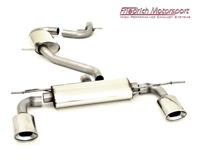 FRIEDRICH Sport-Auspuff / Duplex-Anlage 63,5mm Edelstahl für: SEAT Toledo - 5P / 1.4,1.6,1.6 FSI,1.9TDi,2.0 FSI,2.0TFSI,2.0TDI  / 63-147kW | Endrohr-Typen: alle