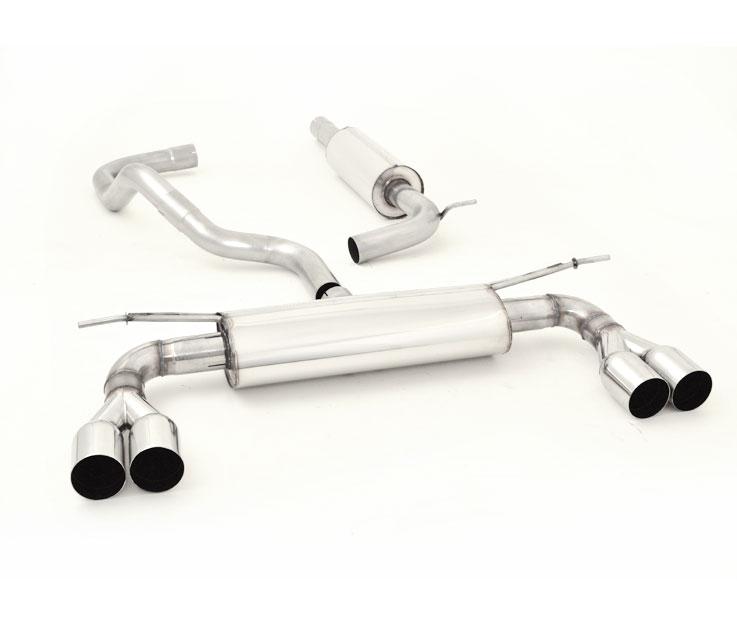 FRIEDRICH Sport-Auspuff / Duplex-Anlage 63,5mm Edelstahl für: AUDI A3 - 8V / 1.4TFSI, 1.8TFSI, 2.0TDI - 90,103,132,110 kW | Endrohr-Typen: alle / passend zur orig. S3 Heckschürze