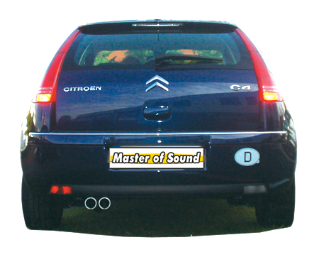 FRIEDRICH Sportauspuff / ESD Edelstahl für: CITROËN C4 / 1.4,1.6,1.6 HDI,2.0,2.0HDI / 65-103kW |  Endrohr-Typen: alle