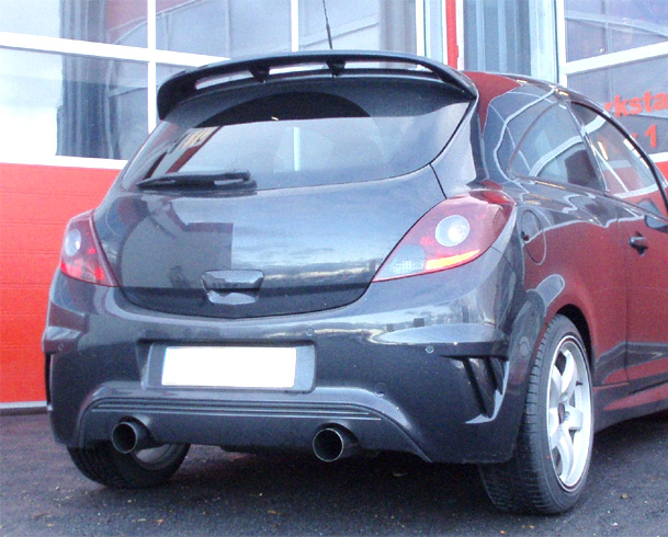 FRIEDRICH Sportauspuff / Duplex-ESD Edelstahl für: OPEL Corsa D OPC \'Nürburgring Edition\' - 155kW | Endrohr-Typen: alle