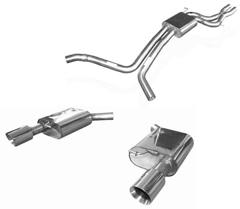 FOX Sportauspuff / Duplex-Anlage ab Kat. für: AUDI A7 Quattro - 4G / 3.0TFSI - 220,228 kW  |  Endrohr-Typ: 2x 100 rund  |  Hinweise: S,25