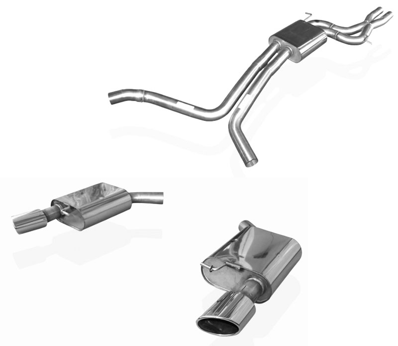 FOX Sportauspuff / Duplex-Anlage ab Kat. für: AUDI A7 Quattro - 4G / 3.0TFSI - 220,228 kW  |  Endrohr-Typ: 2x 115x85 oval, seitlich schräg  |  Hinweise: S,38