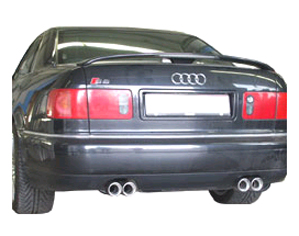 FOX Sportauspuff Duplex-Anlage ab Kat. für AUDI S8 (D2) 4.2 250kW 1996 - 1999 (ohne AHK und ohne Lang-Version)