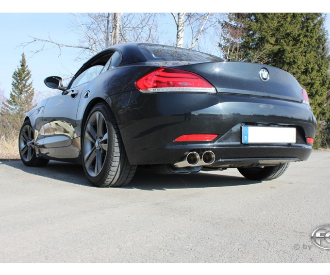 FOX Sportauspuff / Anlage ab Kat. für: BMW Z4 sDrive 23i - E89 / 150 kW |  Endrohr-Typ:  2x 80 rund |  Hinweise: S,25