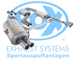 FOX Sportauspuff / Duplex-Anlage ab Kat. für: BMW  E46 /  320i,323i,325i,328i,330i  / -170kW |  Endrohr-Typ:  4x 76 rund |  Hinweise: S,10 / für Modelle mit 6-Gang Getriebe passen nur der ESD alleine.