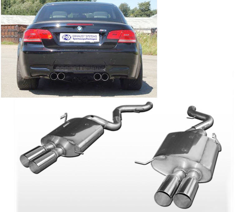 FOX Sport-Auspuff Edelstahl / Duplex-ESD für: BMW M3 - E92,E93 / 4.2