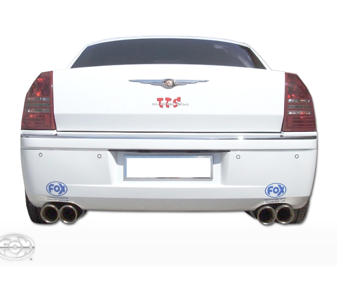 FOX Sportauspuff / Duplex-Anlage ab Kat. für: CHRYSLER  300C  3.5 - 183kW |  mit VSD + 2 ESD  4x 100 rund  |  Hinweise: S,17, incl. 4WD