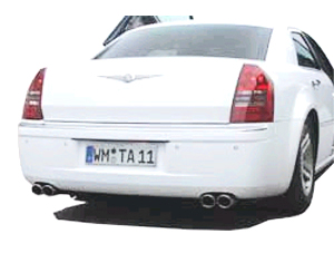 FOX Sportauspuff / Duplex-Anlage ab Kat. für: CHRYSLER  300C  3.5 - 183kW |  mit VSD + 2 ESD  4x 80 rund  |  Hinweise: S,17, incl. 4WD
