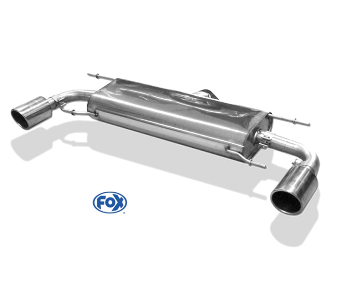 FOX Sportauspuff / Duplex-ESD für: MAZDA CX-5 - KF, 2WD,4WD / 2.2D - 110,129kW |  Endrohr-Typ: 2x 100 rund |  Hinweise: XS,16
