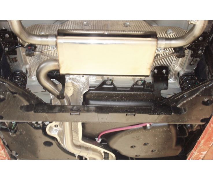 FOX Sportauspuff / Duplex-Anlage 63.5mm ab Kat. für: RENAULT  Clio R.S. 200 EDC / 1.6T - 147 kW |  Endrohre: ohne, Optik bleibt original