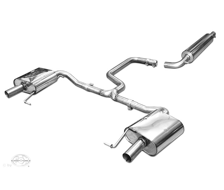 FOX Sportauspuff / Duplex-Anlage 63,5mm ab Kat. für: SKODA Octavia RS - 5E / 2.0TSI - 162,169 kW | Endrohr-Typ: ohne, Optik bleibt orig. | Hinweise: S