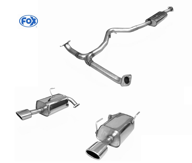 FOX Sportauspuff / Duplex-Anlage ab Kat. für: SUBARU Levorg / 1.6 DIT - 125 kW |  Endrohr-Typ: 2x 115x85 oval |  Hinweise: S,44