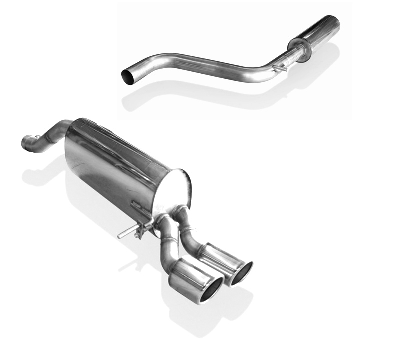FOX Sportauspuff / Anlage 70mm ab Kat. für: VW Polo GTI - AW / 2.0TSI - 147 kW, ohne OPF | mit Endrohr-Typ: 2x 90 rund |  Hinweise: XL,16