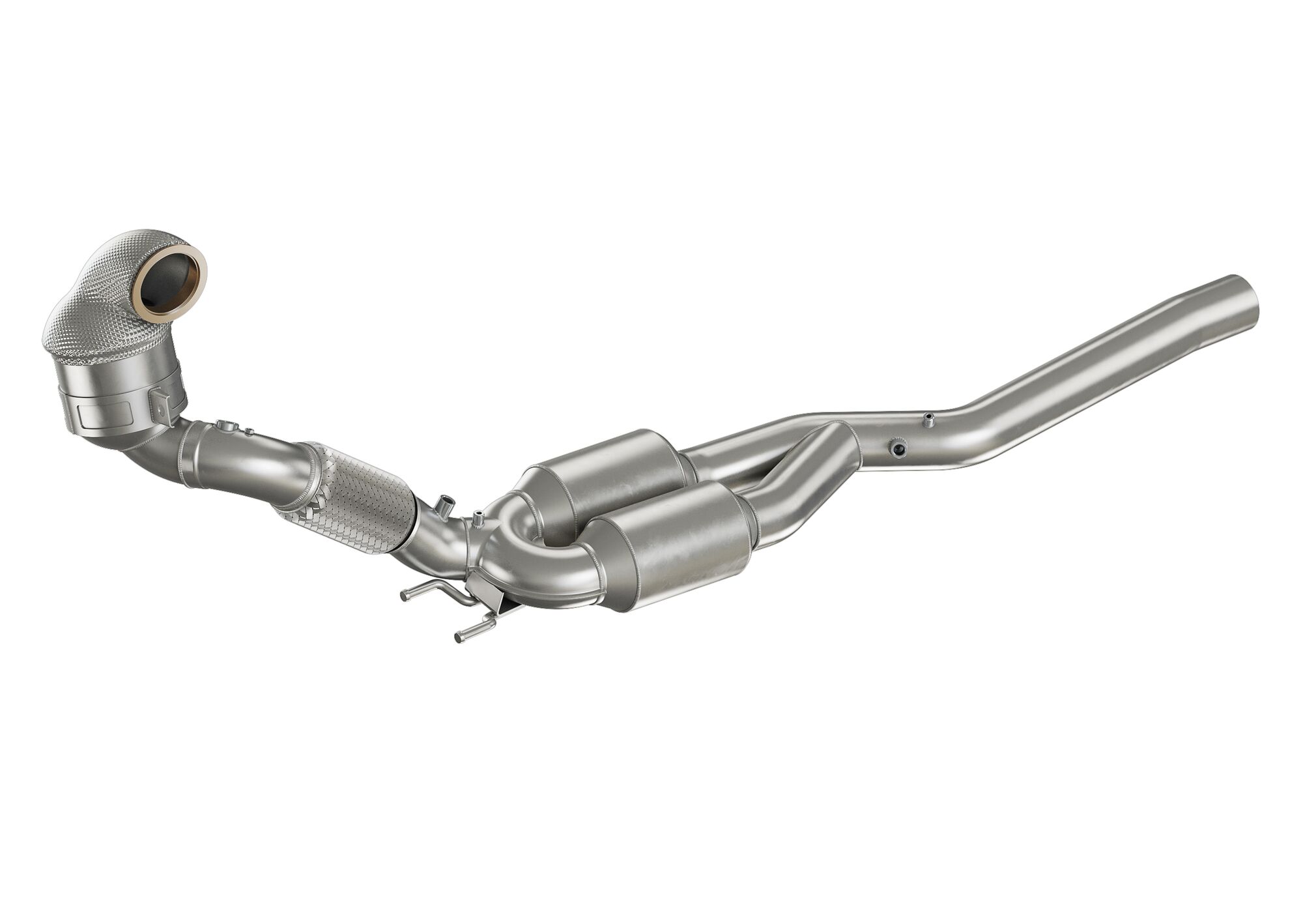 Skoda Octavia 2.0l TSI 4x4 140kW (DKZA) Downpipe mit HJS Sport-Katalysator mit CH-Gutachten (eintragungsfrei)