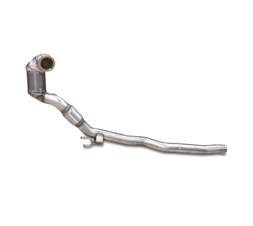 HJS Downpipe 76mm mit Sport-Kat. 200cpsi für: AUDI TT Quattro, TTS Quattro - 8S / 2.0TFSI - 169,228 kW / Euro 6-Norm