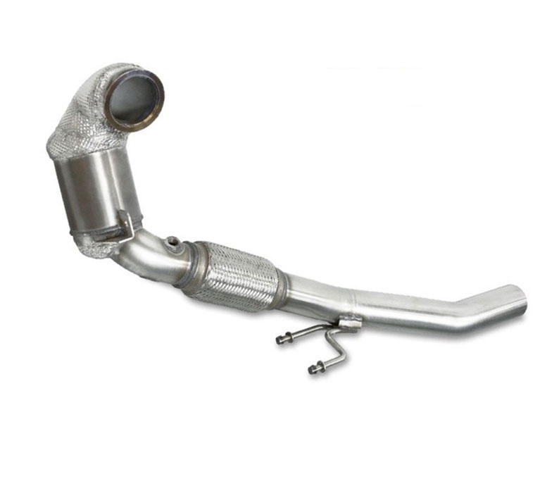 HJS Downpipe 76mm mit Sport-Kat. 200cpsi für: AUDI S1 - 8X / 2.0TFSI - 170 kW / mit Integral-Isolierung
