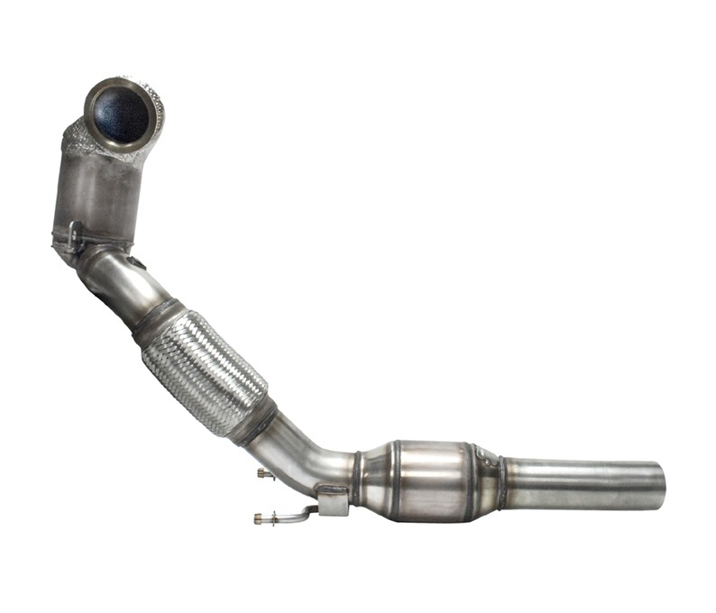 HJS Downpipe 76mm mit Sport-Kat. 200cpsi + 100cpsi für: SKODA Octavia RS - 5E/ 2.0TSI - 180 kW / Euro 6c-Norm