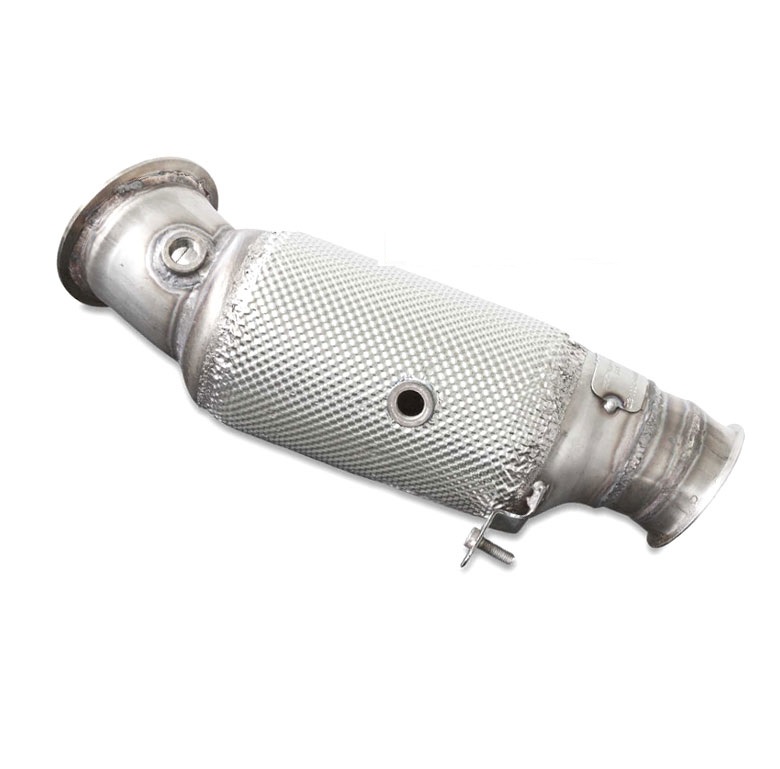 HJS Downpipe 80mm mit Sport-Kat. 300cpsi für: BMW 335i/x - F30,F31,F34 /  3.0T - 225,240,250 kW / Euro 6 Norm