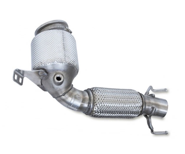 HJS Downpipe 70mm mit Sport-Kat. 200cpsi für: BMW 220i,225i,225i xDrive Active Tourer  - F45 / 2.0T - 141,170 kW (Euro 6)