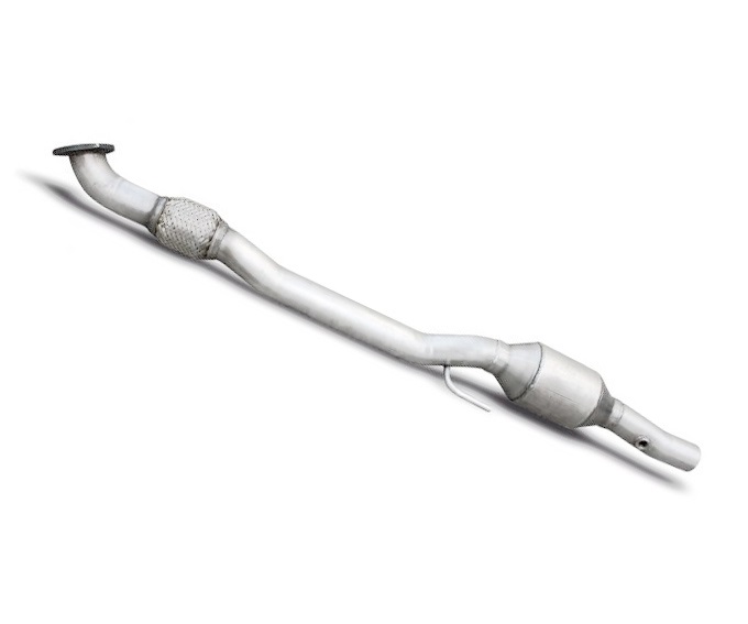 HJS Downpipe 60mm mit Sport-Kat. 200cpsi für: OPEL Corsa D OPC + NBE / 1.6T - 141,155 kW - Euro 4 / 2007-10.09 / mit CH-Gutachten