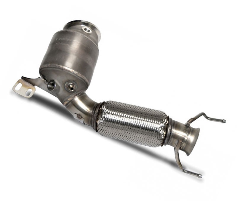 HJS Downpipe 70mm mit Sport-Kat. 200cpsi + OPF für: MINI Cooper S - F54,F55,F56,F57 / 2.0T - 141 kW, mit OPF (Euro 6d-Temp)
