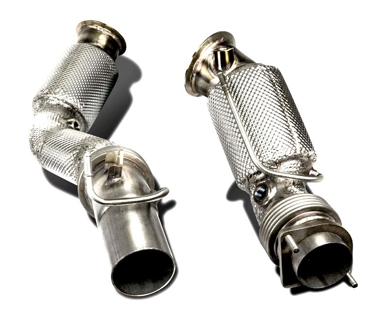 HJS Downpipe 80/65mm mit Sport-Kat. 200cpsi + OPF für: BMW M2 Comp., M2 CS - F87, ab 7.2018- / 3.0T - 302,331 kW, mit OPF (Euro 6d-Temp)  / Bis zu +16PS / +24NM
