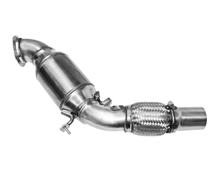 HJS Downpipe 76mm mit Sport-Kat. 200cpsi für: BMW 114i,116i,118i - F20,F21 / 1.6T - 75,100,125 kW / Euro 5-Norm