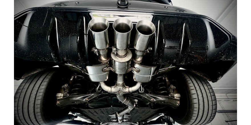 HONDA CIVIC TYPE R FL5 242kW FOX SPORTAUSPUFF ANLAGE AB OPF ? 80mm mit Tripple Endrohren ? 100mm & Abgasklappe