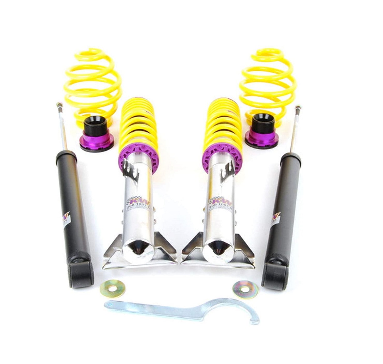 KW Gewinde-Fahrwerk Variante 1 für: BMW M3 / E36 | Coupé, Cabrio / 10.92-4.99 | VA-Last max. kg: -920 / Tiefer mm VA/HA: 30-60 / 20-45 | Hinweise: 2,6