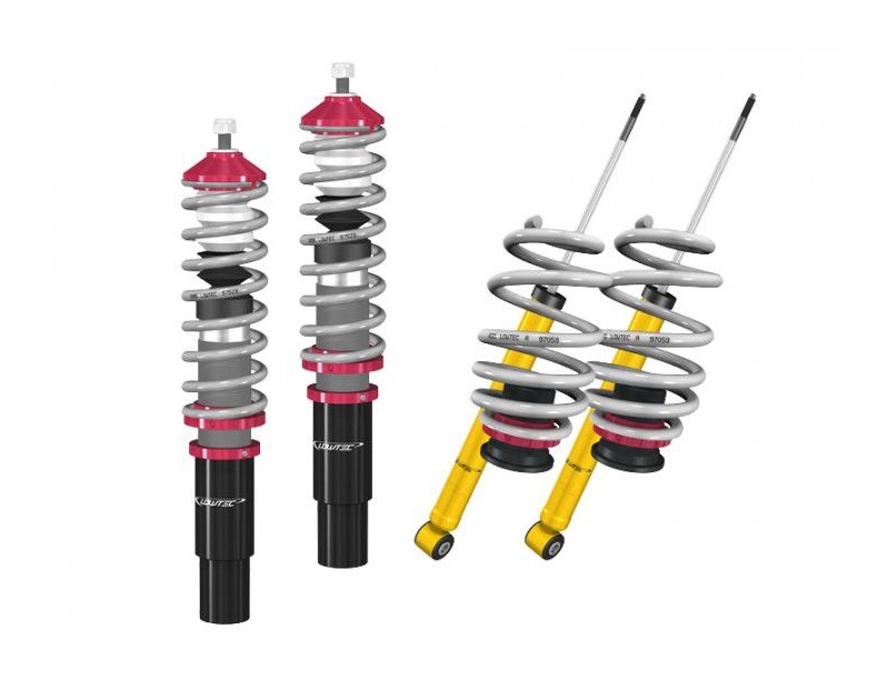 LOWTEC Gewindefahrwerk HiLow 2 Street für: BMW 316-325i  / E30, incl. Cabrio,Touring / mit ABS / 83-94 | Tiefer mm VA/HA max.: 0-60/20-60 | Hinweise: G2,G10,G17