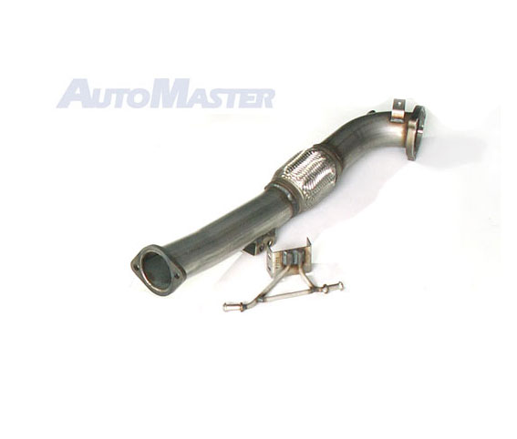 MILLTEK Downpipe-Oberrohr 76mm mit Flex-Rohr für: FORD Focus RS / 2.5T - 224 kW | nur passend zu MILLTEK Downpipe-Unterrohr mit Sport-Kat.