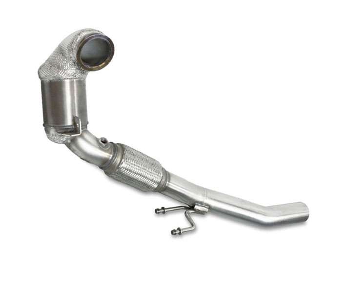 MILLTEK Downpipe 76mm mit Sport-Kat. 200 cpsi für: AUDI S1 - 8X / 2.0TFSI - 170 kW | mit CH-Gutachten