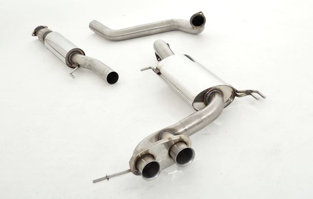FRIEDRICH Sportauspuff / Anlage 70mm Edelstahl für: HYUNDAI Veloster / 1.6T - 137 kW /  Endrohr mittig |  Endrohr: nicht wählbar