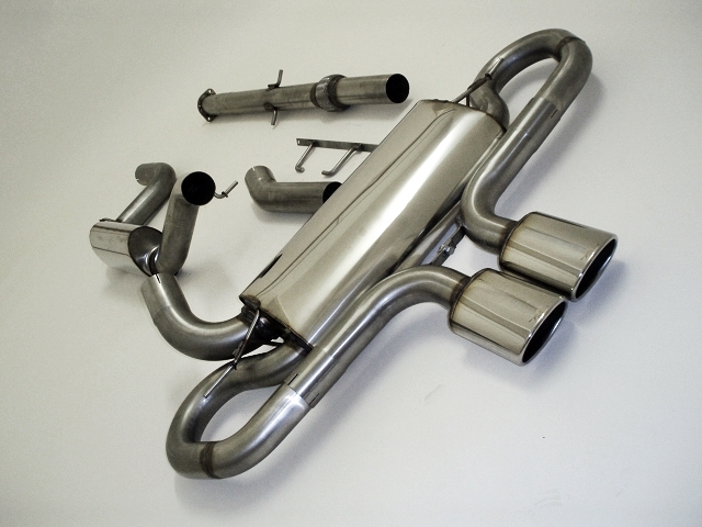 FRIEDRICH Sportauspuff / Anlage 76mm Edelstahl ab Kat. für: FORD Focus ST Turnier - DYB / 2.0T - 184 kW |  Endrohr-Typen: alle