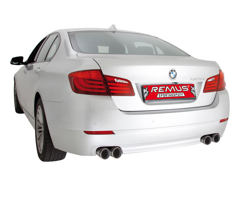 REMUS Sportauspuff / Duplex-ESD für: BMW 520i, 528i, 528ix - F10,F11 / 135,180,180 kW | Endrohre 4x 84 rund - Street Race  / auch zu M-Paket passend