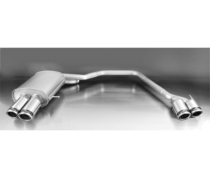 REMUS Sportauspuff / Duplex-ESD für: BMW 520i, 528i, 528ix - F10,F11 / 135,180,180 kW | Endrohre 4x 84 rund - Carbon Race  / auch zu M-Paket passend