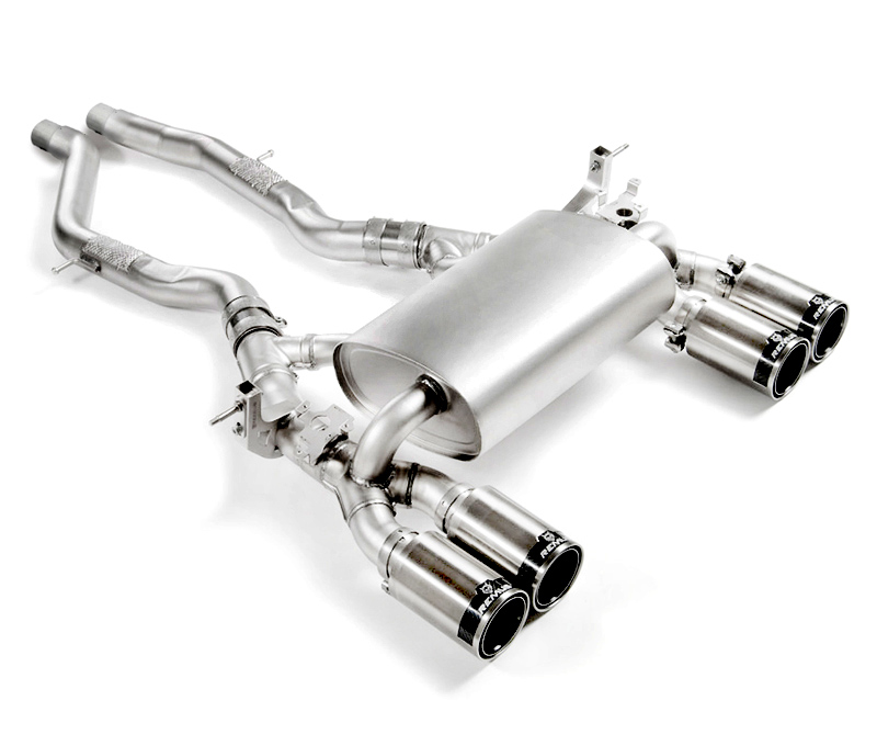REMUS Sportauspuff / Duplex-ESD für: BMW M2 Comp. - F87N / 3.0T - 302 kW, mit OPF | Endrohre: 4x 98 rund - Street Race / ESD mit Klappen