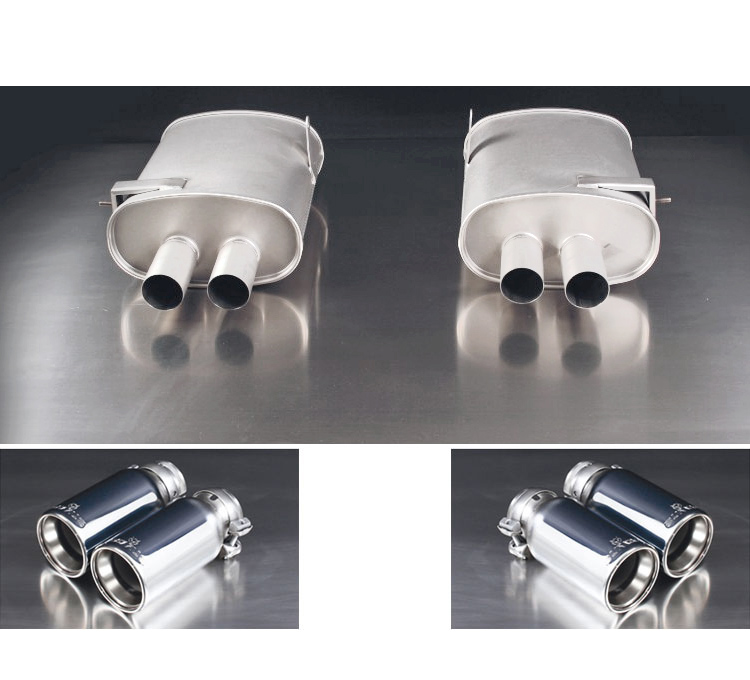 REMUS Sportauspuff / Duplex-ESD für: BMW M3 - E90,E92,E93 / V8 - 309 kW |  ESD Li + Re mit Endrohren verchromt je 2x 90 mm rund, einstellbar | inkl. Montagerohre bis MSD geliefert