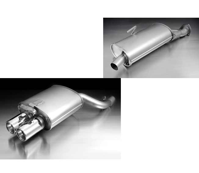 REMUS Sportauspuff / Anlage ab Kat. für: MERCEDES SLK - R170 / SLK200, SLK200K, SLK230 / 100,120,135,141,142 kW | mit Endrohren 2x 90 rund