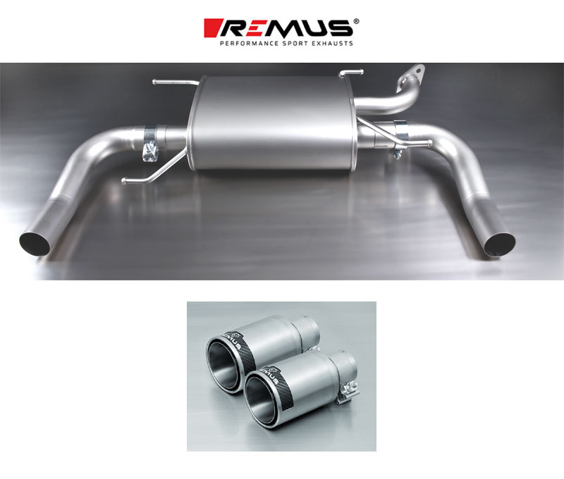 REMUS Sportauspuff / ESD für: SUZUKI Swift Sport - NZ / 1.6 16V - 100 kW | Duplex-ESD mit Endrohren 2x 98 rund