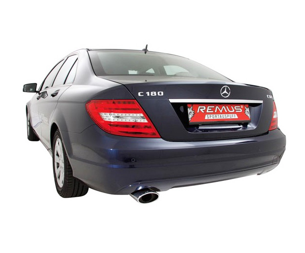 REMUS Sportauspuff / ESD für: MERCEDES - W204 / C180CDI,C200CDI,C250CDI / 88,100,150 kW | ESD mit Endrohr 138x90 oval