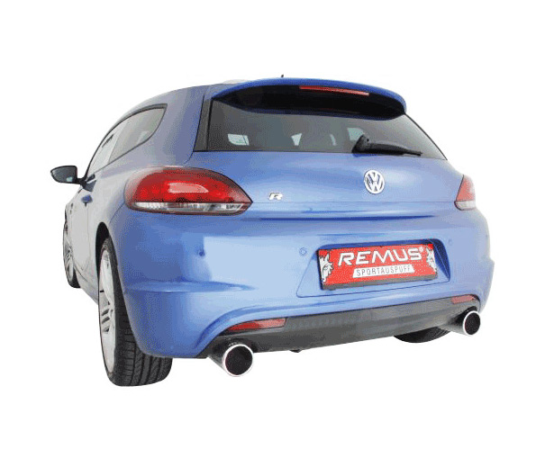 REMUS Sportauspuff / ESD für: VW Scirocco R / 2.0TSI - 195 kW | mit Endrohren 2x 115 rund