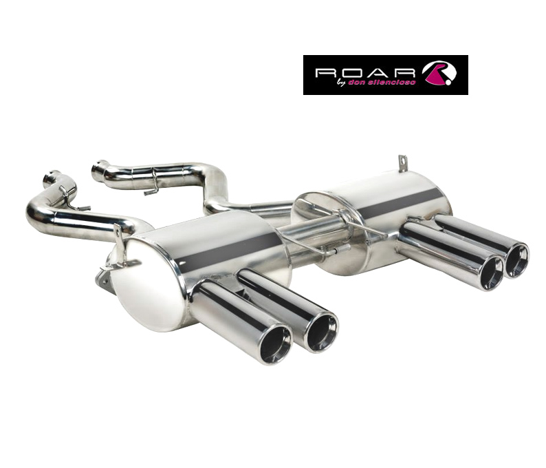 ROAR Sportauspuff Edelstahl / Duplex-ESD für: BMW M3 - E90 / 4.0 - 309 kW | Standard Endrohr-Typ: 4x Sport Line 85 oder 104 - rund, scharf / viele weitere Endrohre gegen Aufpreis erhältlich