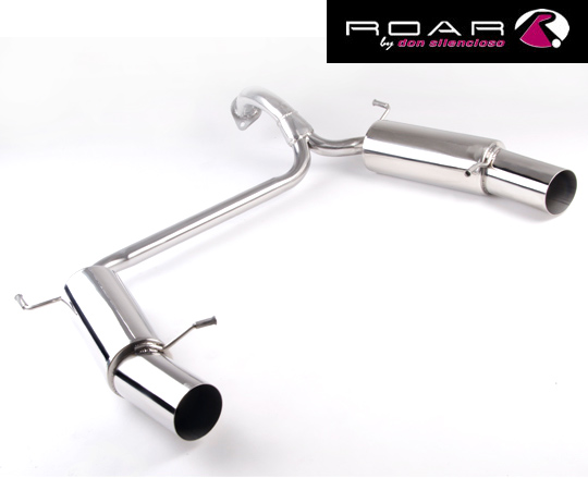 ROAR Sportauspuff Edelstahl / Duplex-ESD für: HYUNDAI Coupé V6 - GK / 2.8 - 123 kW | Standard Endrohr-Typ: Sport Line 104 - rund, scharf / viele weitere Endrohre gegen Aufpreis erhältlich
