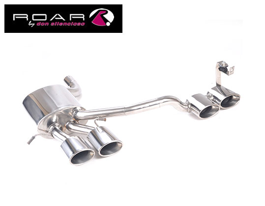 ROAR Sportauspuff Edelstahl / Duplex-ESD für: MERCEDES CLK320 - W209 / 3.2 - 160 kW | Standard Endrohr-Typ: 4x 100x70 oval  / weitere Endrohre zu anderem Preis erhältlich