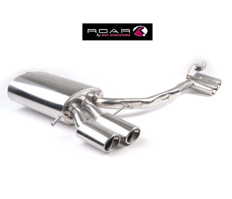ROAR Sportauspuff Edelstahl / Duplex-ESD für: MERCEDES CLK270 CDI - W209 / 2.7D - 125 kW | Standard Endrohr-Typ: 4x 100x70 oval  / weitere Endrohre zu anderem Preis erhältlich