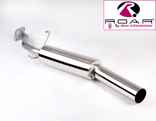ROAR Sportauspuff Edelstahl / ESD für: ROVER MG ZS120 - RT / 2001- / 1.8 - 86 kW | Standard Endrohr-Typ: 1x Sport Line 85 oder 104 - rund, scharf / weitere Endrohre gegen Aufpreis erhältlich
